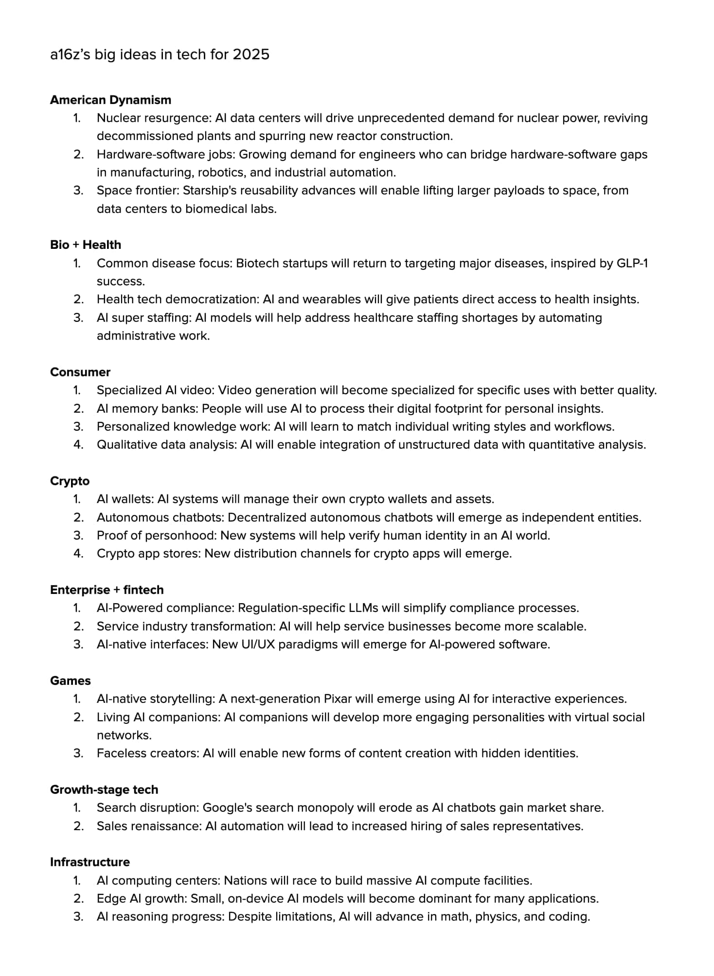 Andreessen Horowitz RFS 2025